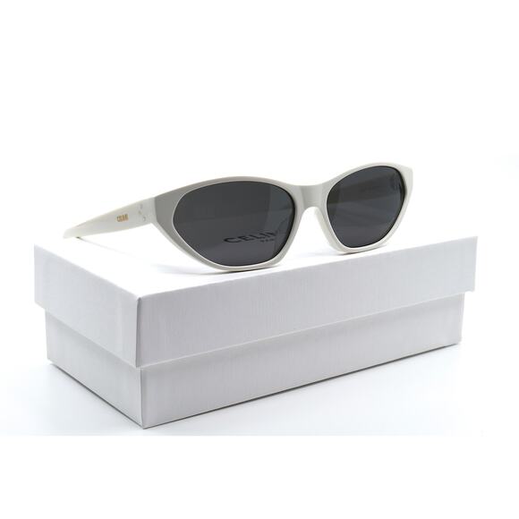 NEW CELINE PARIS CL40251U 25A WHITE GREY AUTHENTIC SUNGLASSES - Picture 7 of 14
